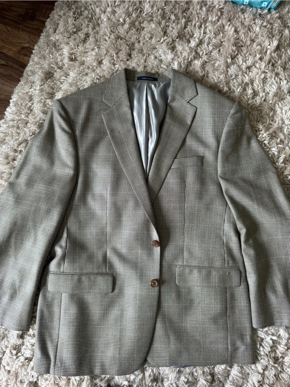 Ralph Lauren Linen/Silk 2 Button Suit